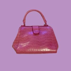 Cute Pink Croc Style Bag